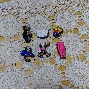 Jibbitz, for Crocs or similar, Shoe Charms, set of 6